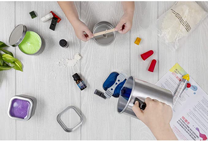 Etienne Alair Candle Making Kit - DIY Scented Candles Kit for Soy Candle Making, Set Includes: 2Lb Wax, 16 Color Wax Dye, 4 Fragrance Oils, and 4 Tins image 1