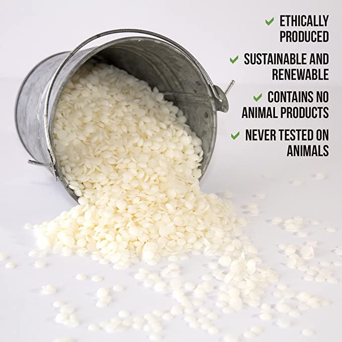 American Soy Organics- 10 lb of Freedom Soy Wax Beads for Candle Making – Microwavable Soy Wax Beads – Premium Soy Candle Making Supplies image 1