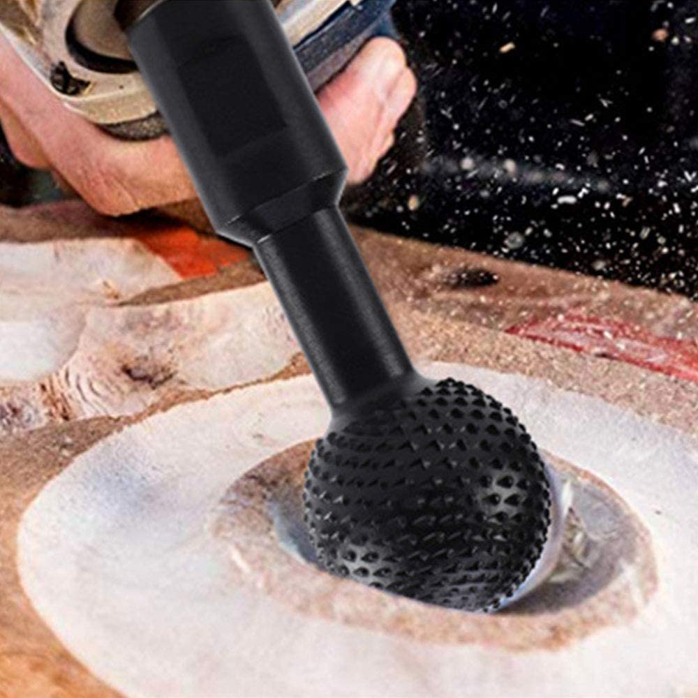 Rotary Grinding Head, 10mm/14mm Carbide Rotary Burr Wood Carving Polishing Engraving Drilling Bits, Angle Grinder Sphere Rotary Engraving Grinding Head (14MM) image 4