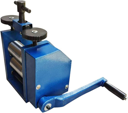 Eapmic Jewelry Rolling Mill Machine, 75mm Manual Combination Rolling Mill Machine DIY Metal Wire Flat Pressed Jewelry Roller for Jewelry Making image 0