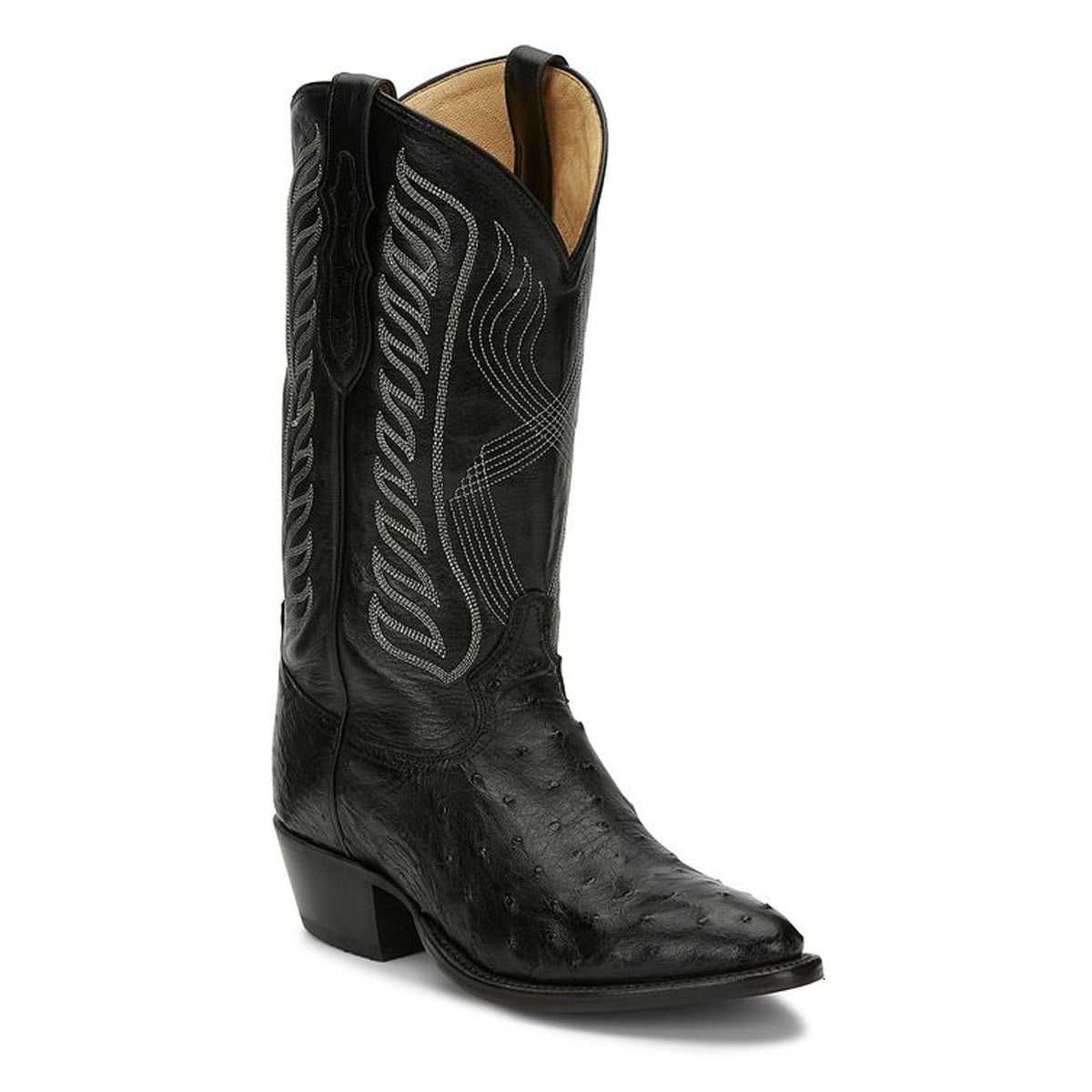 Tony Lamas Boots Men's Western McCandles 13" Full Quil Color Black image 1