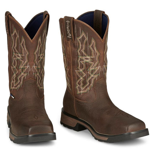 Tony Lamas Boots Men's  Footwear  Work Anchor 11" Composite Toe Waterproof Work Boot Color Hickory image 0