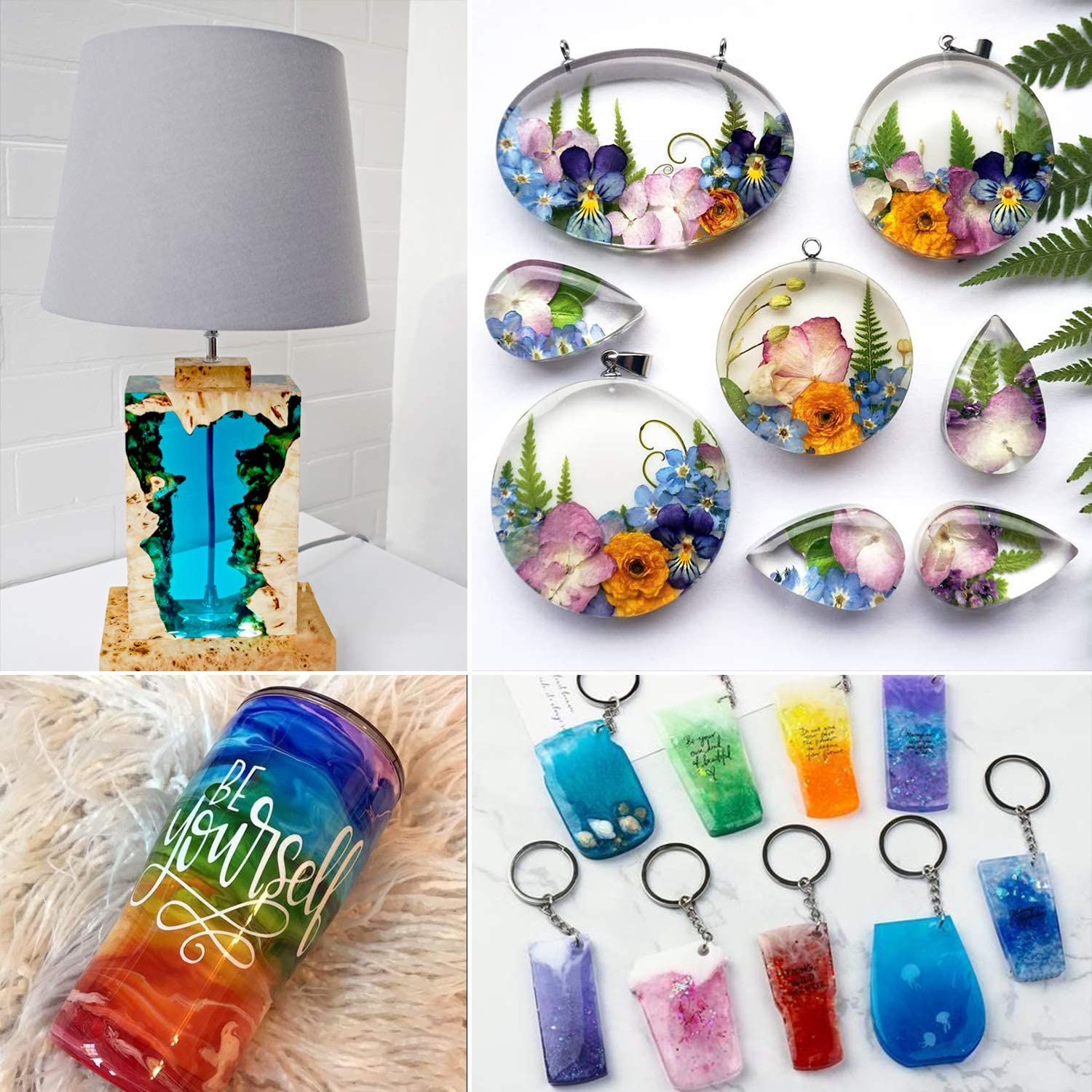 Epoxy Resin Kit for Beginners - 15.5 FL.OZ. Crystal Clear Casting and Coating Epoxy Resin for Jewelry Making, Art, Crafts, Tumblers, River Tables, UV Resistant, Easy Mix 1:1 Resin Epoxy Kit image 1