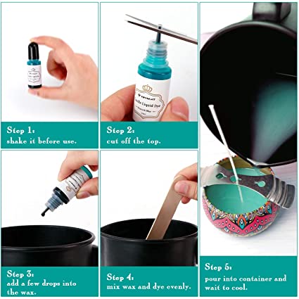 YRYM HT Candle Dye - 16 Popular Colors Candle Making Liquid Dye for Candle Making - Candle Color Dye for Candle Making, Safe and Natural （16 Bottle） image 2
