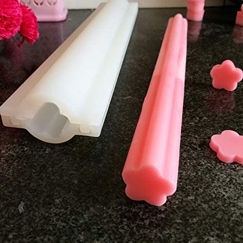 EchoDone Flower Tube Column Silicone Soap Candle Mold Embed Soap Making Supplies Silicone Mold for Soap image 3