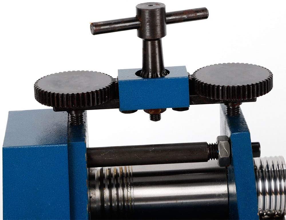 Manual Rolling Mill Machine - 3"（75mm）Roller Manual Combination Rolling Mill Machine Jewelry Press Tabletting Tool Jewelry DIY Tool - For Metal Sheet/Wire/Flat Pressing image 6