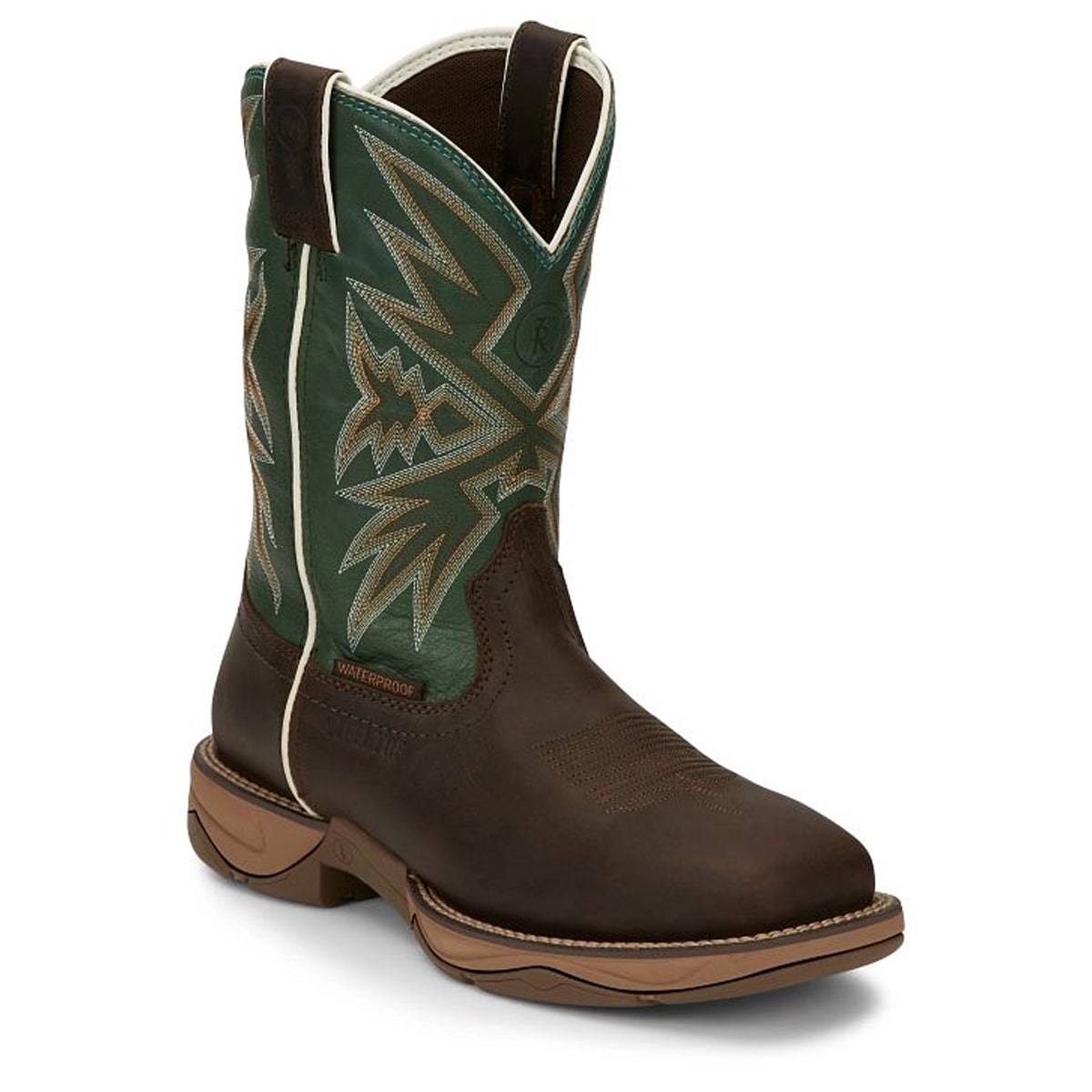 Tony Lamas Boots Men's Footwear Work Bartlett 11" Waterproof Steel Toe Work Boot Color Amber image 1