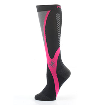 Recovery Socks - Women’s Pink/Black Compression Socks image 2