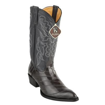 MEN'S KING EXOTIC BOOTS GENUINE EEL SKIN BOOTS GRAY (4980809) image 0