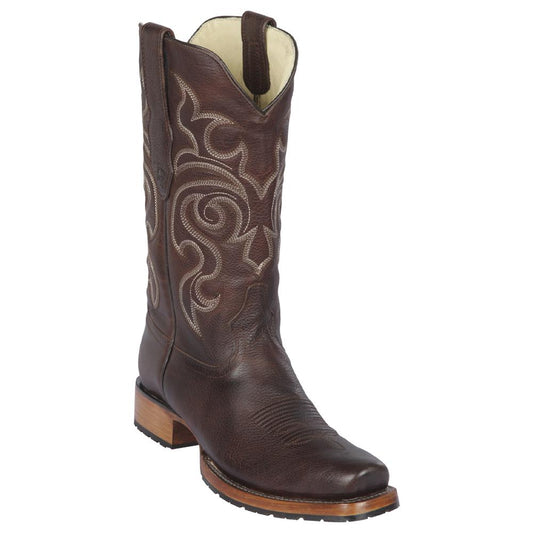 Los Altos Boots Mens #58T9940 7X Toe | Genuine Premium Rage Leather Boots | Color Walnut image 0