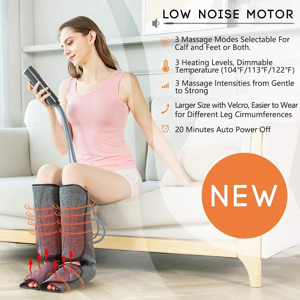 Leg Massager for Circulation and Relaxation, Air Compression Calf Thigh Foot Ma image 1