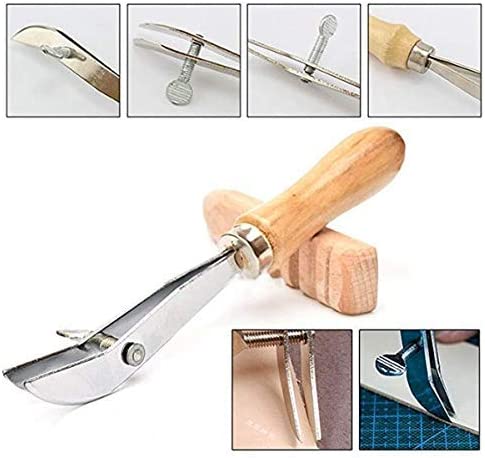 Citian Leather Tools Kit Stitching Punch Sewing Carft DIY Tool Carving Craft Saddle Working Groover and 18pcs for Hand Set Prong image 3