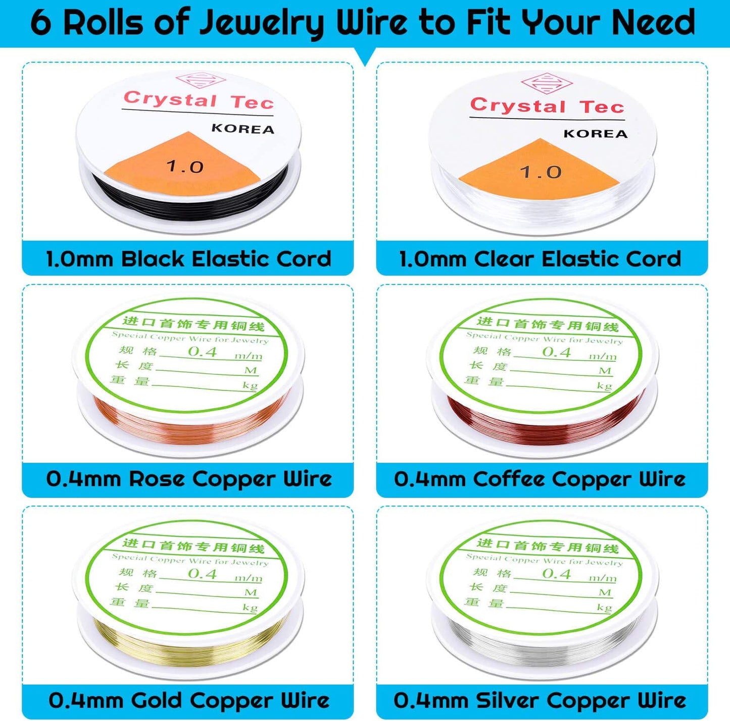 Jewelry Making Supplies, Shynek 1597pcs Jewelry Kit with Jewelry Pliers Tools Jewelry Wire and Jewelry Accessories for Earrings, Necklaces, Bracelets Jewelry Making and Repair image 5