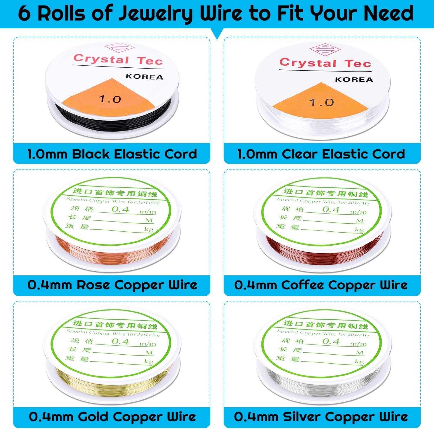 Jewelry Making Supplies, Shynek 1597pcs Jewelry Kit with Jewelry Pliers Tools Jewelry Wire and Jewelry Accessories for Earrings, Necklaces, Bracelets Jewelry Making and Repair image 5