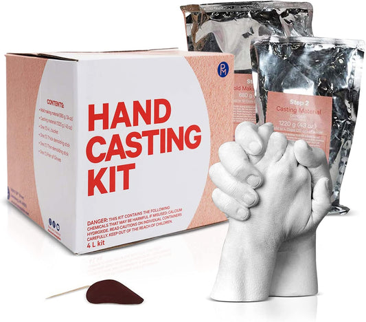 Pro Marine Hand Casting Kit (4-Liter Kit) | DIY Mold-Maker for Creating Hand Sculptures | Unique Arts and Crafts Gift | for Couples, Weddings, Anniversaries, and Family Keepsakes image 0