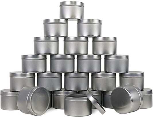 EricX Light Candle Tin 24 Piece, 8 oz, for Candle Making image 0