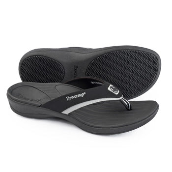 Fusion Men's Orthotic Sandals, Black image 3