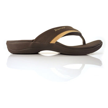 Fusion Men's Orthotic Sandals, Brown image 4
