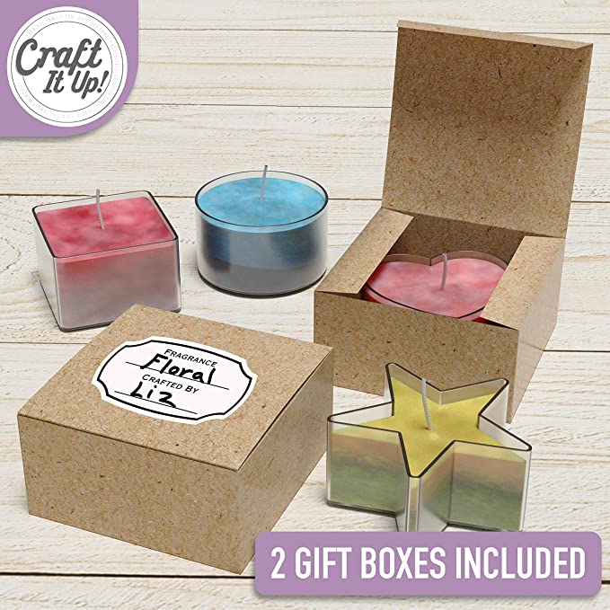 DIY Candle Making Kit by Craft It Up, Makes 15+ Candles, Beginners Set with Silicone Molds, Soy Candle Wax Supplies, Pot, Wicks, Essential Oils &amp; More, Scented Homemade Candles Set for Teens Adults image 4