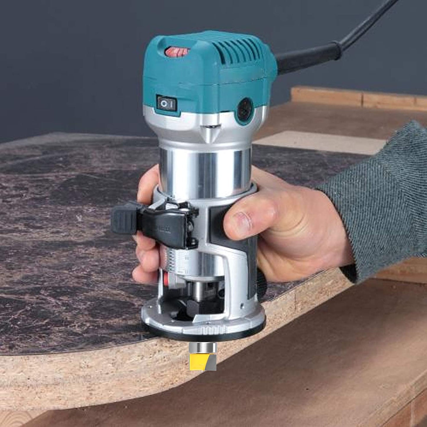 Top Bearing Flush Trim Pattern Router Bit in 1/4 inch Shank, 3/4 inch Cutting Diameter by Tooldo image 4