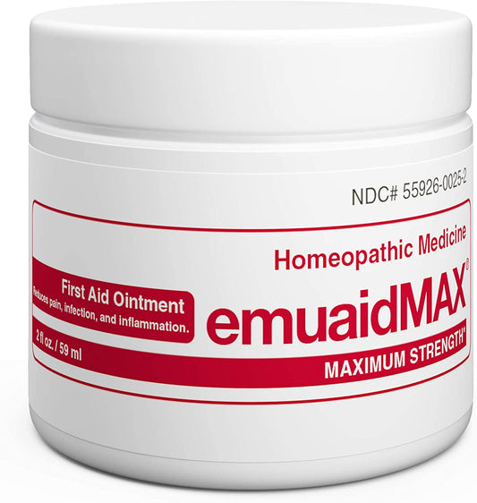 EMUAIDMAX Ointment - Eczema Cream. Maximum Strength Treatment. Use Max Strength for Athletes Foot, Psoriasis, Jock Itch, Anti Itch, Rash, Shingles and Skin Yeast Infection. image 0