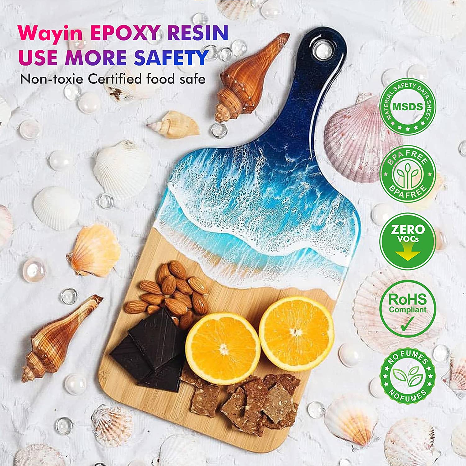 34 OZ Epoxy Resin Kit - Craft Resin Crystal Clear Resin &amp; Hardener Casting Resin for Jewelry Crafts &amp; Art Resin - Food Safe Self Leveling High Gloss UV &amp; Heat Resistant No Bubble &amp; Yellowing image 1