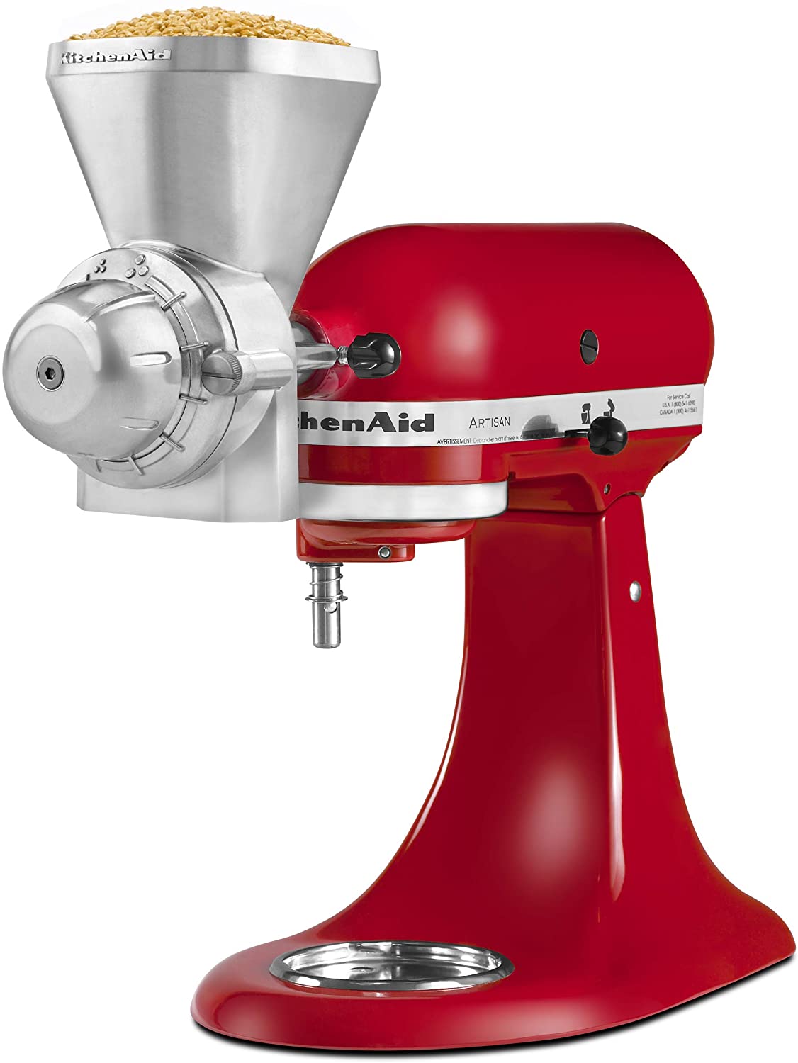 KitchenAid KGM All Metal Grain Mill Attachment, Size: 1 image 2