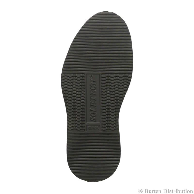 Soletech 12 Iron 'Scooter Sole' Black Fullsole Rubber Replacement Shoe Repair image 0