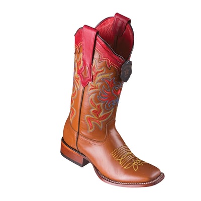 WOMEN’S LOS ALTOS LEATHER BOOTS WIDE SQUARE TOE HANDCRAFTED | COLOR HONEY (3228951) image 0