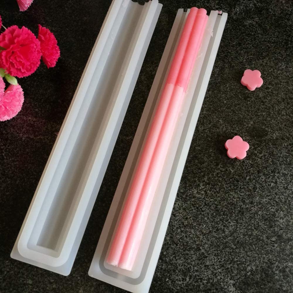 EchoDone Flower Tube Column Silicone Soap Candle Mold Embed Soap Making Supplies Silicone Mold for Soap image 2