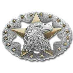 Tande Leather Eagle Star Trophy Buckle 1-1/2" (38 mm) #1758-00 image 0