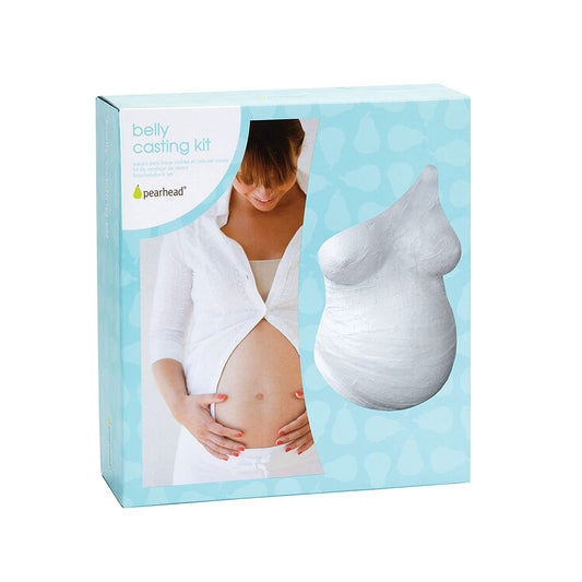 Pearhead Belly Casting Kit, Gender-Neutral Pregnancy Keepsake for Expecting Mothers, Baby Nursery Décor, Mother’s Day Keepsake, White image 0
