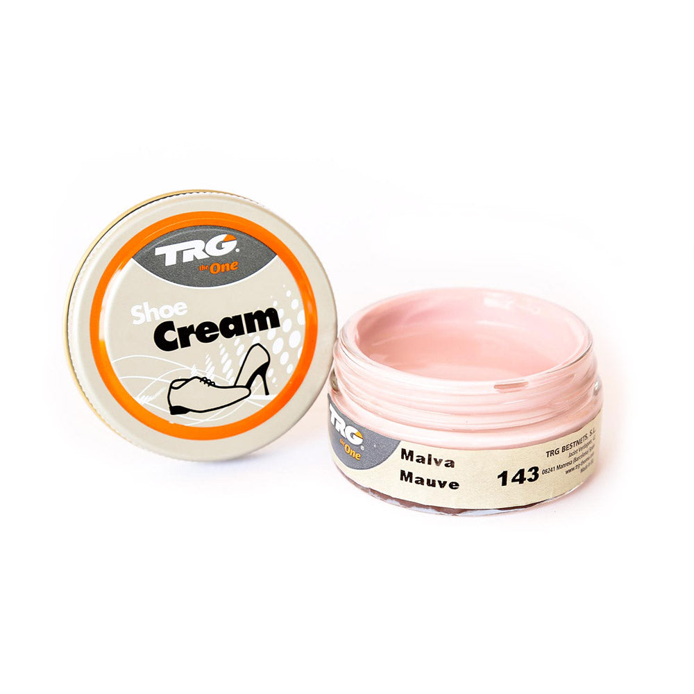 TRG Shoe Cream 1.7 Ounce Shoe Cream Amazing Vibrant Colors! | Shoe Care Self Shine Leather Boots, and Leather Shoes - #143 Mauve image