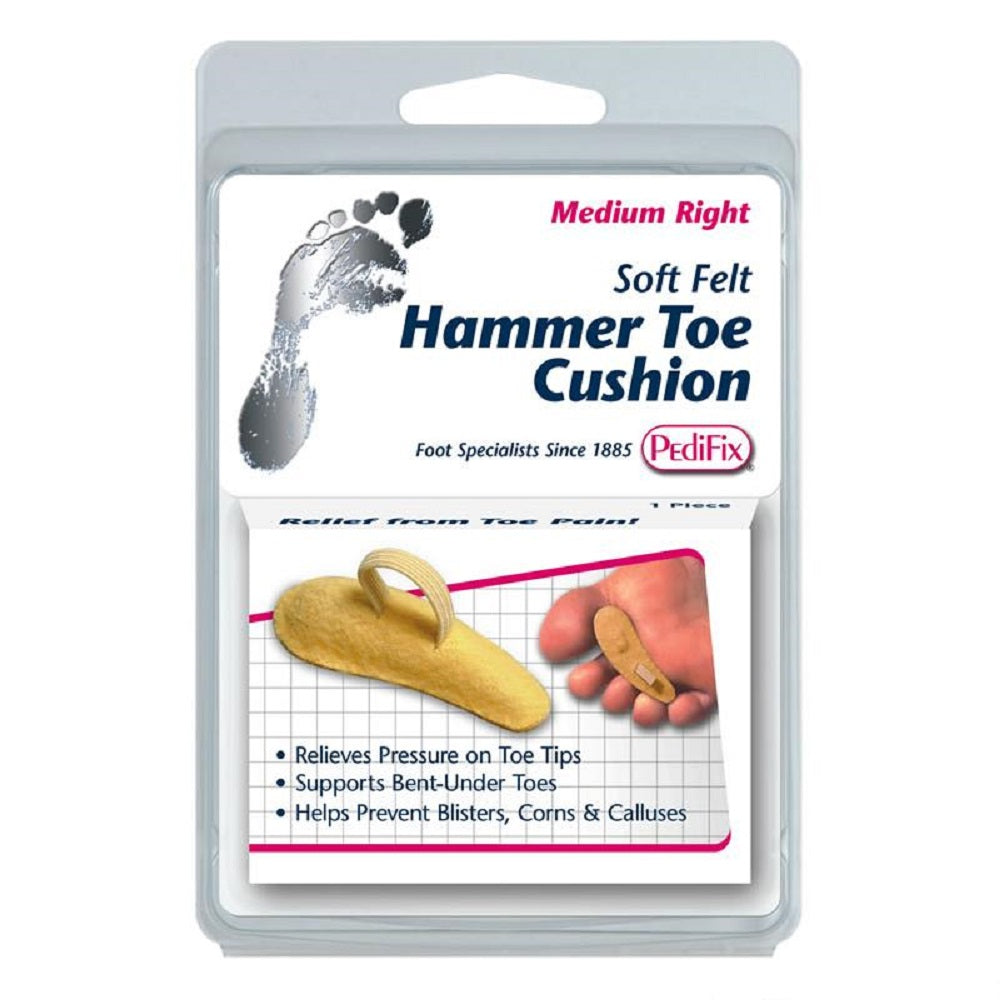 PediFix Soft Felt Hammer Toe Cushion, 1 in a pack image 1