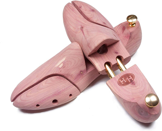 Shoe Trees for Men - H&amp;H Twin Tube Cedar Shoe Trees for Men with Ventilation Hole image 0