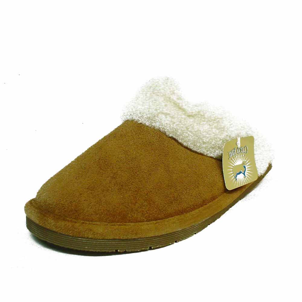 Cloud Nine Sheepskin S300L Scuff Slippers Mocha Wool Color white image 0