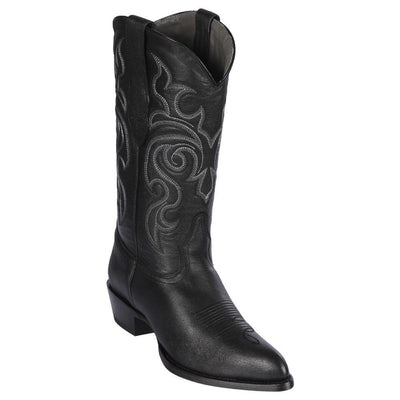 LOS ALTOS BOOTS MENS #999205 J TOE | GENUINE GOAT LEATHER BOOTS | COLOR BLACK image 0