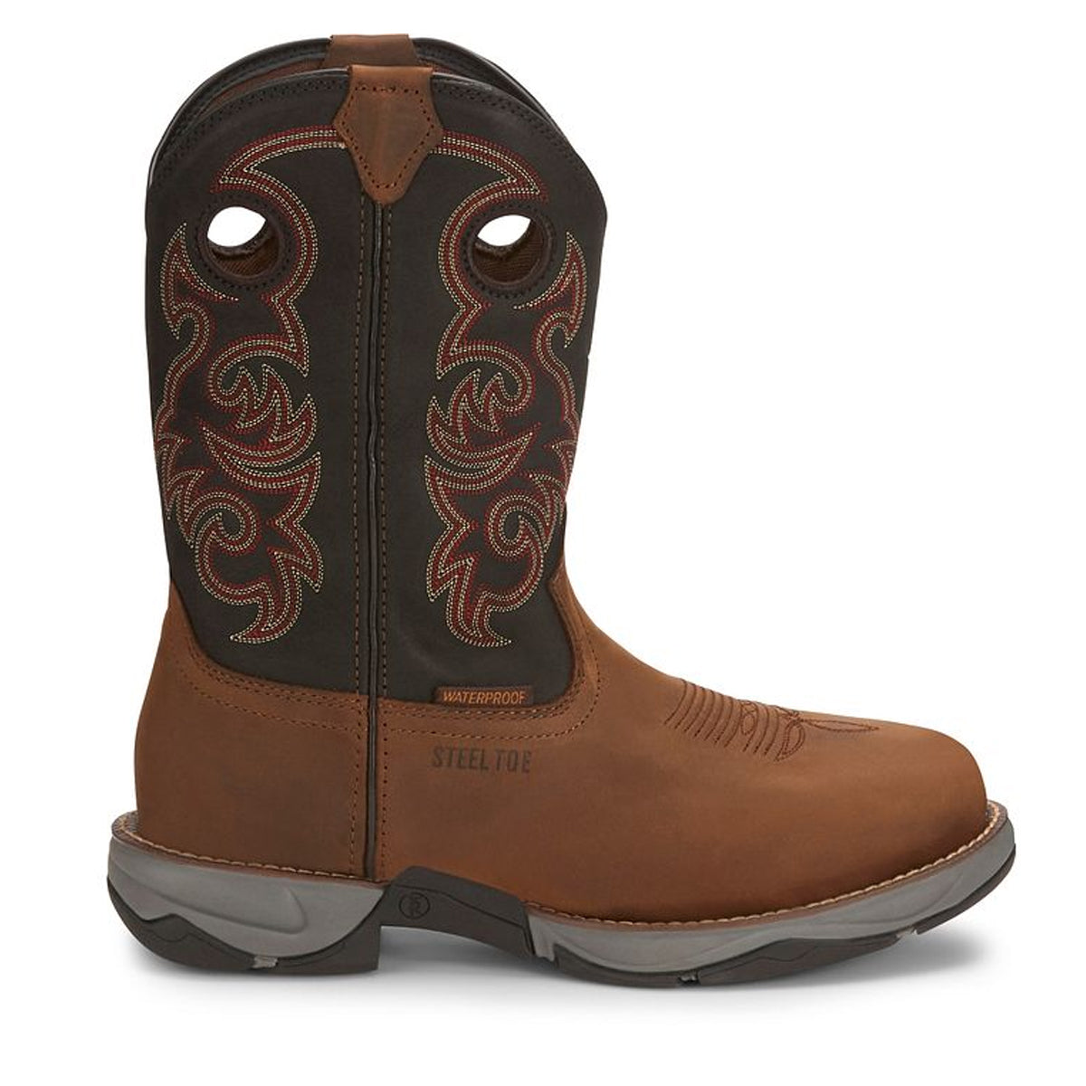 Tony Lamas Men's Footwear Work Junction 11" Waterproof Steel Toe Work Boot Color Brown image 3