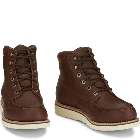 Chippewa Men's Edge Walker 6" Waterproof Wedge - Briar Brown (25341) - Front View