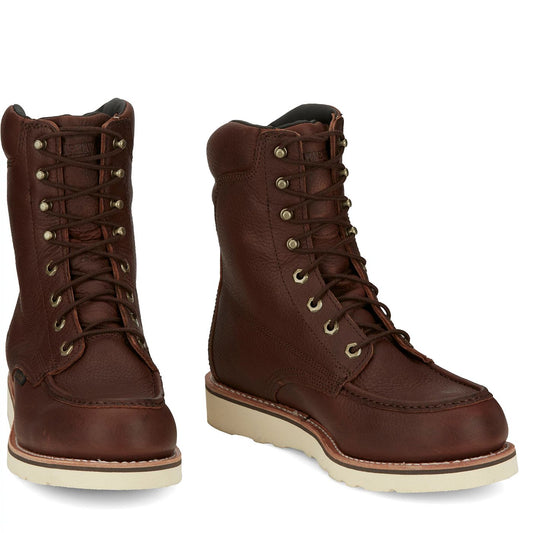 Chippewa Men's Edge Walker 8" Waterproof Wedge - Briar Brown (25346) - Front View