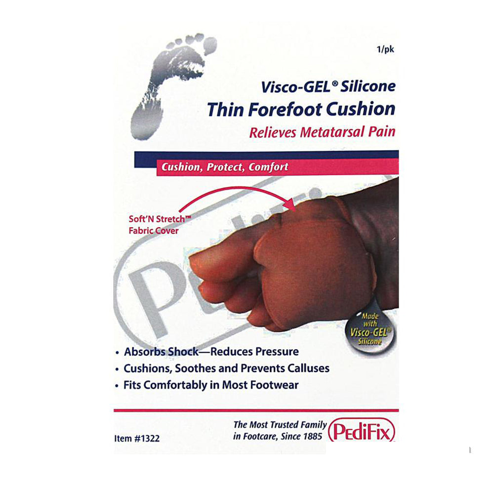 Pedifix Visco Gel Silicone Thin Forefoot Cushion image 0
