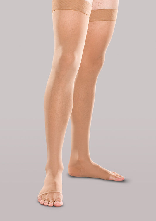 Firm Support Thigh High Open-Toe Stockings image 0