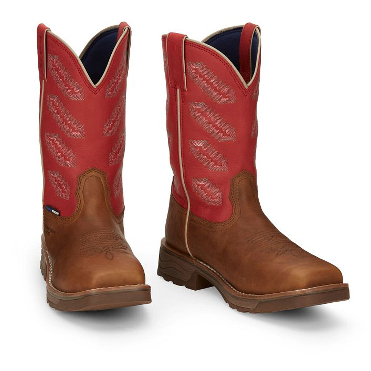 Tony Lamas Boots Men's Footwear Work Energy 11" Composite Toe Waterprro Work Boot Color Golden(Tan) image 0