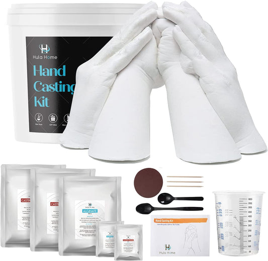 XL Hand Casting Kit for Families, Up to 6 Hands (Adults and Children) | Hand Hold Mold Plaster Casting DIY Keepsake Hands Sculpture Kit image 0