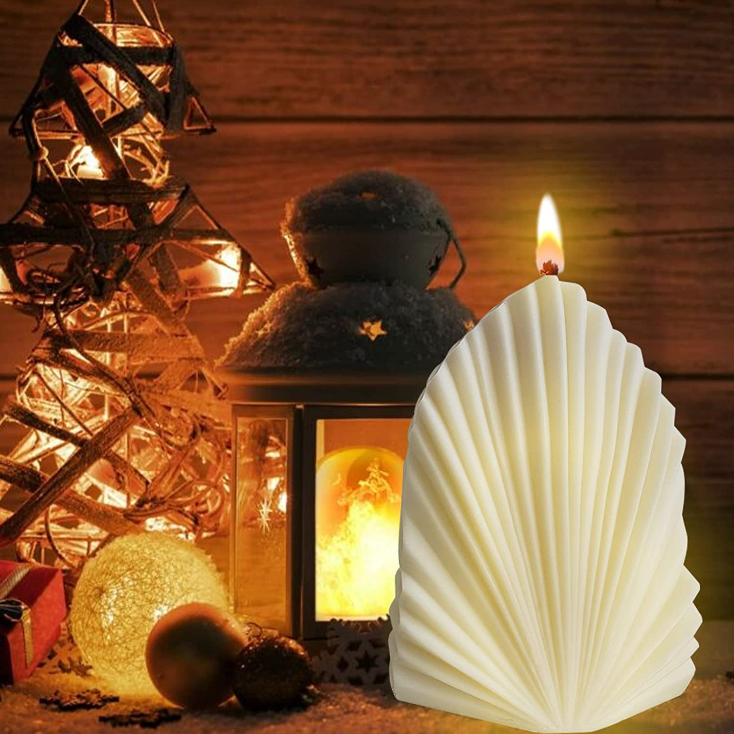 3D Coral Shell Candle Mold Silicone DIY Aromatherapy Mould for Handmade Plaster Craft Soap Making Home Decorating Ornaments image 2