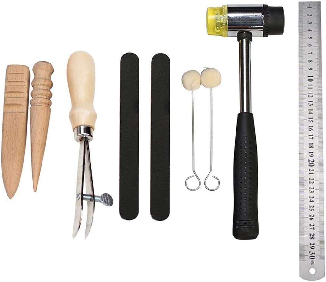 Leathercraft Working Tools Kit, Leather Craft Stamping Tools with Cutting Mat, Stitching Groover, Prong Punch, Snaps, Rivets Kit and Professional Stitching Sewing Tools for DIY Leathercraft image 3