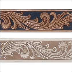 Tandy Leather Embossed Floral Vine Belt Blank 1-1/2" (38 mm) Item #4593-00 image 0