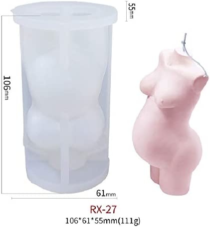 4 Pack Portrait Silicone Candle Mold DIY Silicone Mold for Resin Soap Cake Chocolate Wax Mold Venus Candle Mold image 4