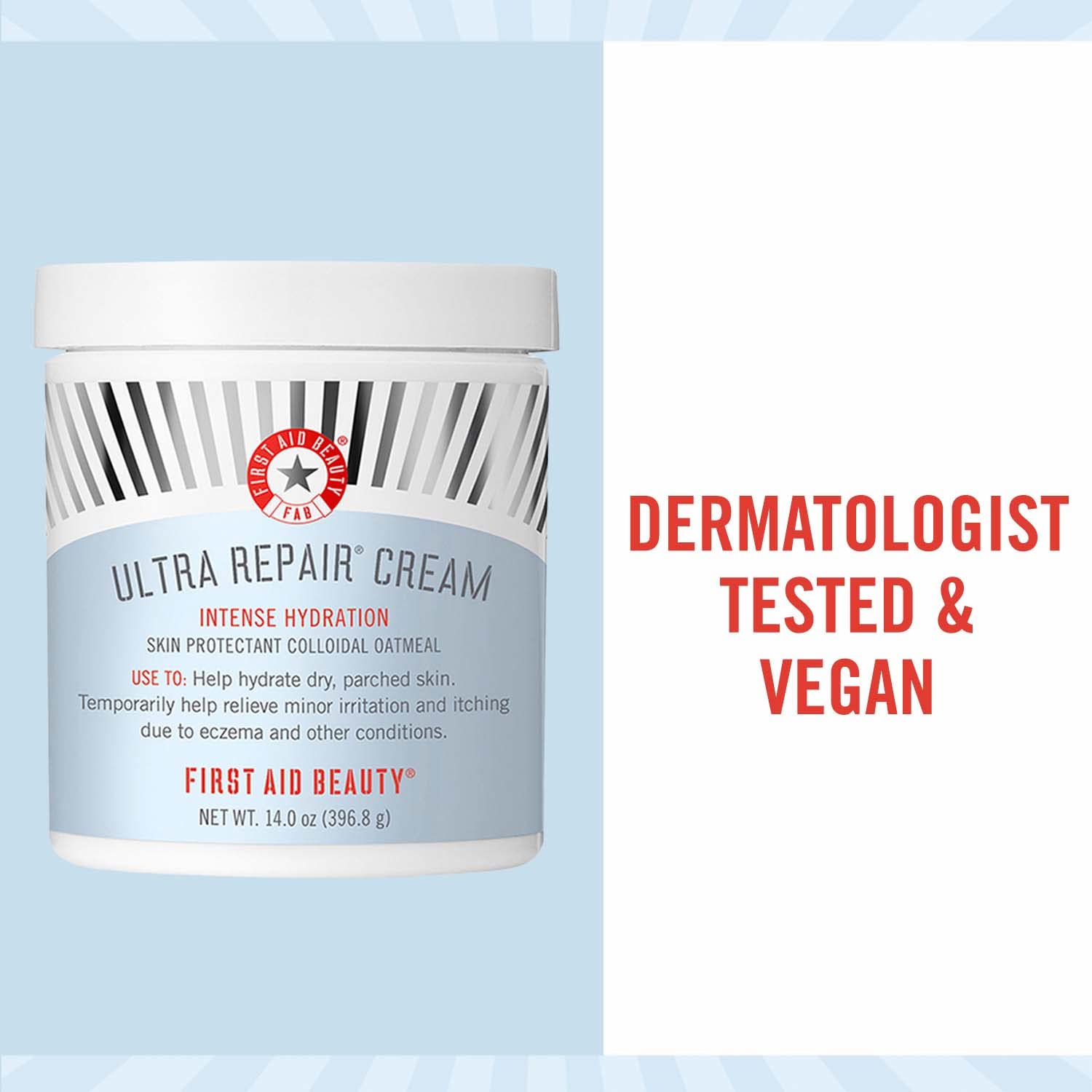 First Aid Beauty Ultra Repair Cream Intense Hydration Moisturizer for Face and Body, 14 oz image 5