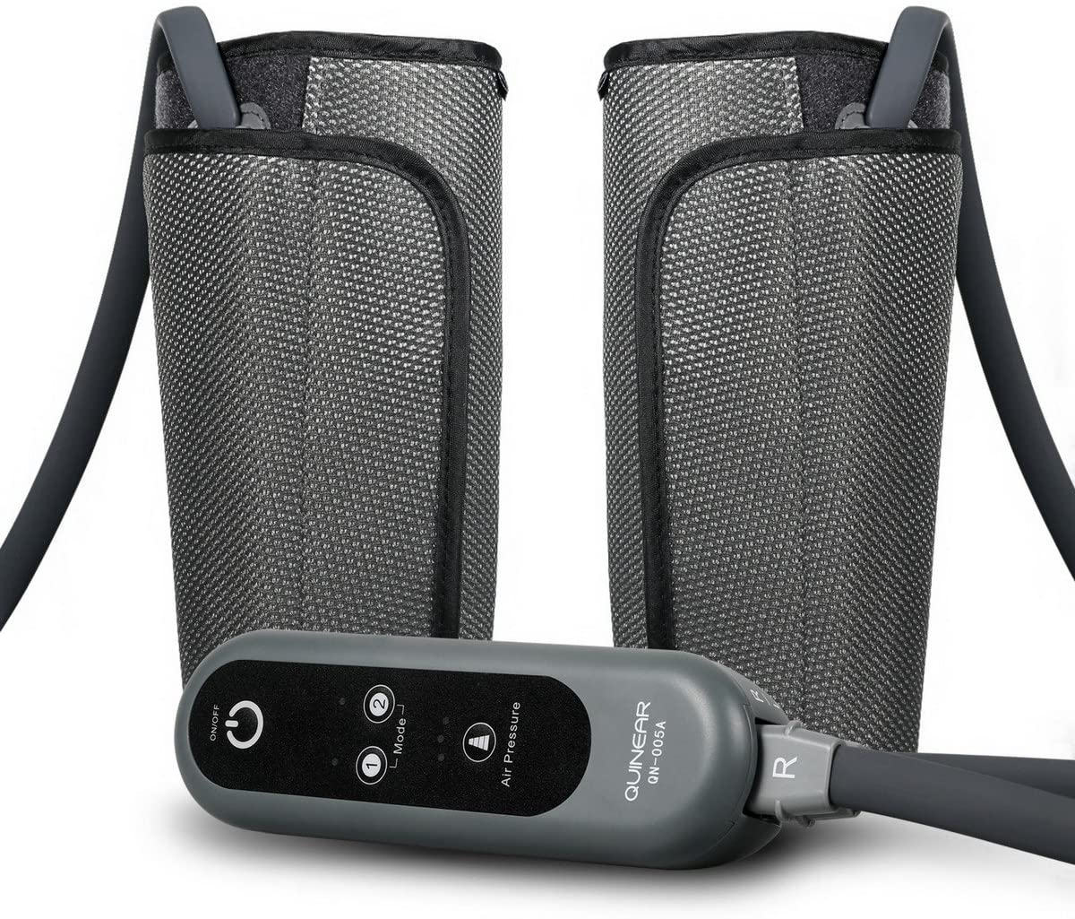 QUINEAR Air Compression Leg Massager for Circulation Calf Wraps Massage for Muscle Relaxation with Handheld Controller 2 Modes 3 Intensities image 0